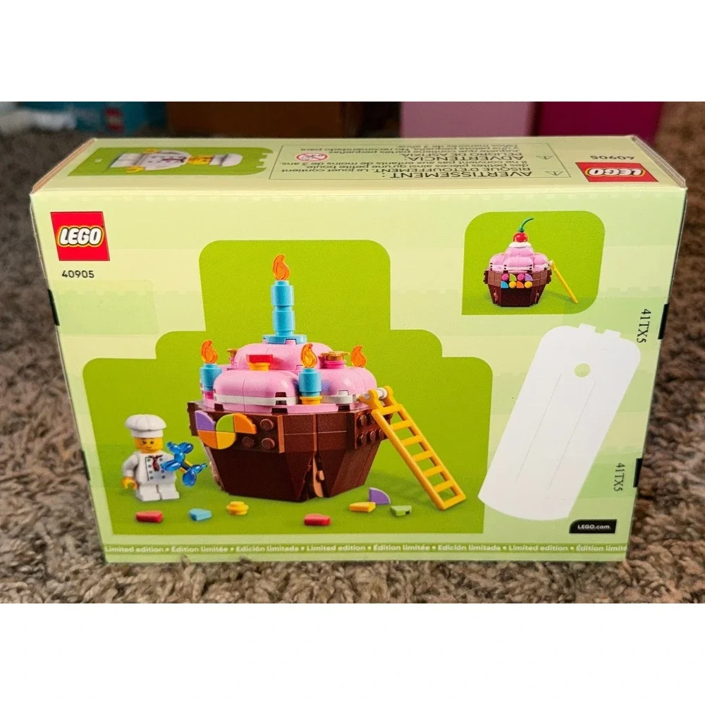 Lego Birthday Cupcake Limited Edition Building Set (NWT) 40905